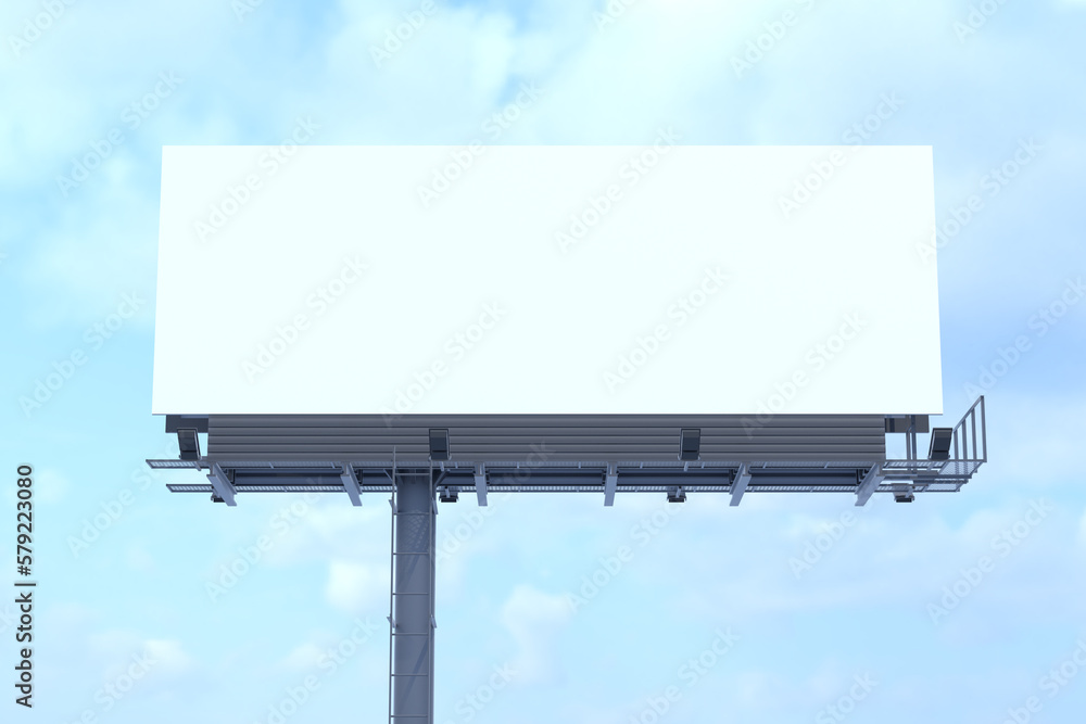 Obraz premium blank billboard on blue sky