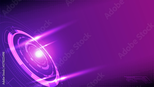 abstract astral tech futuristic background, modern violet neon circle graphic
