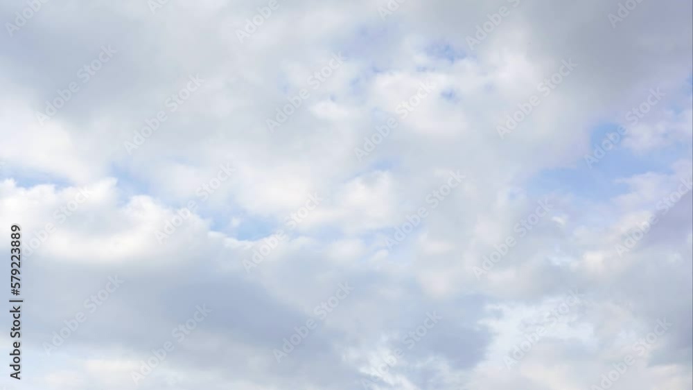 Timelapse of a blue sky with white puffy clouds Timelapse of a blue sky with white puffy clouds