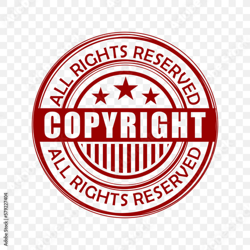 All rights reserved logo clip art