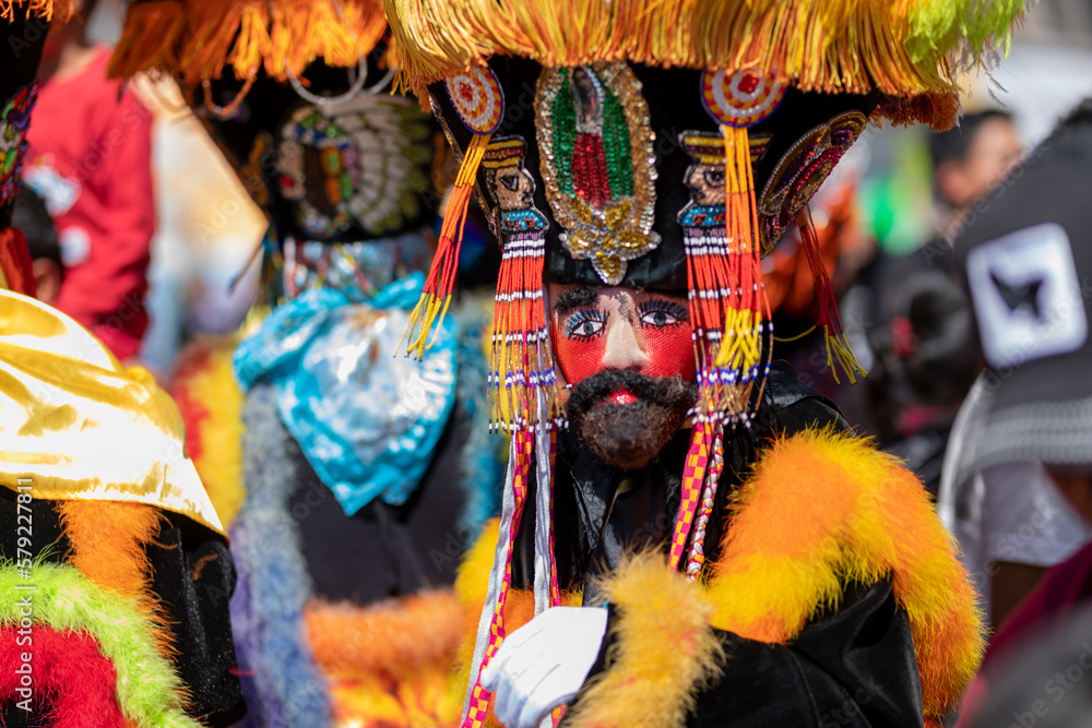 Dance of the chinelos in the carnival of the State of Mexico - Mexican Culture