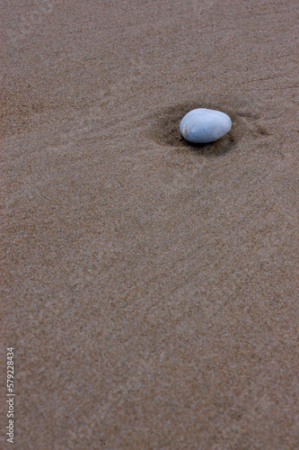 White stone on the beach