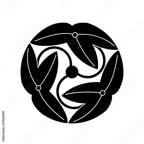 澤瀉紋 / 沢瀉紋・枝澤瀉巴 / 枝沢瀉巴（えだおもだかともえ）