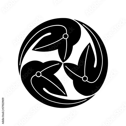 澤瀉紋 / 沢瀉紋・変り澤瀉巴 / 変り沢瀉巴（かわりおもだかともえ）