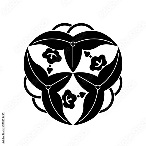 澤瀉紋 / 沢瀉紋・三つ寄せ替り澤瀉 / 三つ寄せ変り沢瀉（みつよせかわりおもだか）