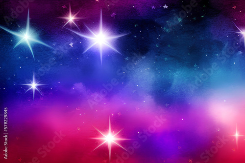 Art background with space and stars