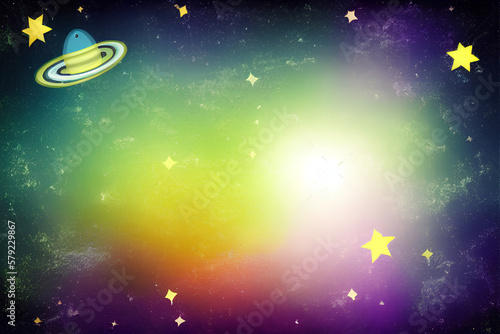 Art background with space and stars