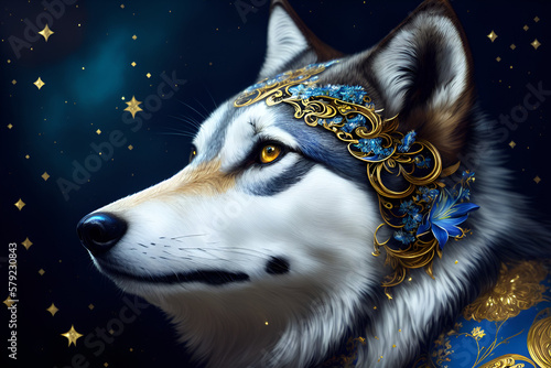 wolf in the night