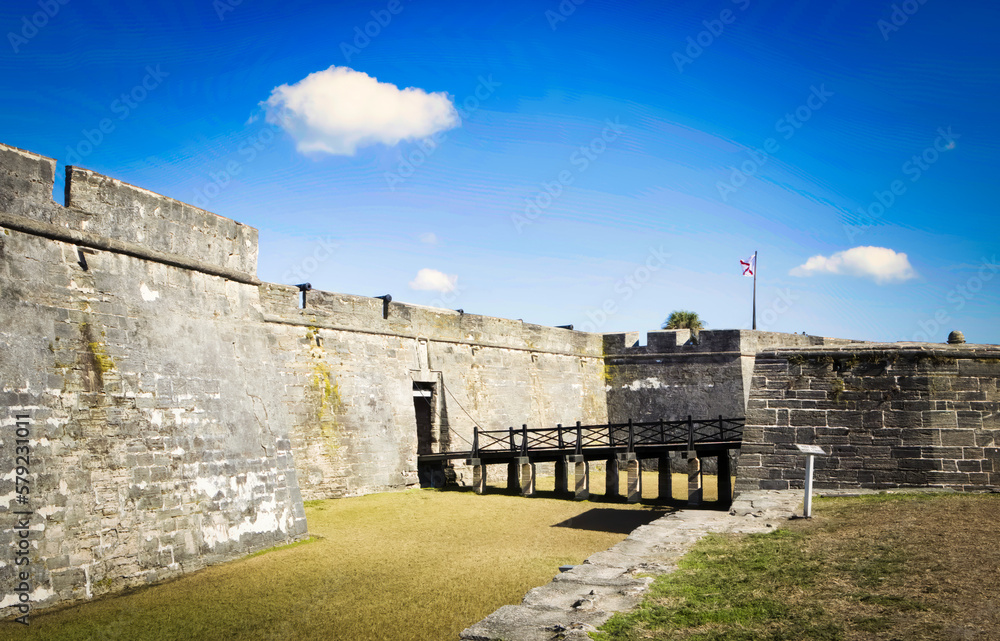 Obraz premium Old Spanish Town - St. Augustine, FL