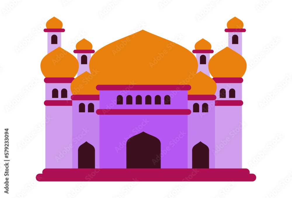mosque vector illustration collection, use 2d flat style, modern islamic architecture. great for greeting cards, diagrams, infographics, ramadan celebrations. mosque vector illustration collection, use 2d flat style, modern islamic architecture. great for greeting cards, diagrams, infographics, ramadan celebrations.