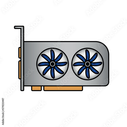 Graphic card icon.