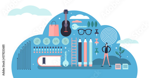 Perfectionism illustration, transparent background. Flat tiny no error system persons concept. Symbolic mind state with need for absolute order and faultless standards.