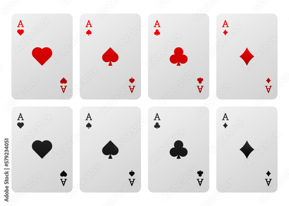 Suit deck of playing cards. Casino concept. Poker cards. Gambling Vector illustration. Suit deck of playing cards. Casino concept. Poker cards. Gambling Vector illustration.
