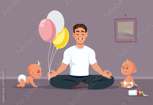Stressed Single Dad of Twins Trying to Work Things Out. One stay at home parent feeling overworked and exasperated
