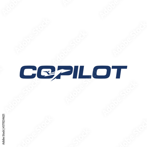 
Copilot wordmark logo icon vector template.eps