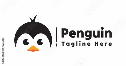 simple penguin logo