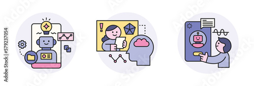 Artificial Intelligence. Brain data and robot analytics.