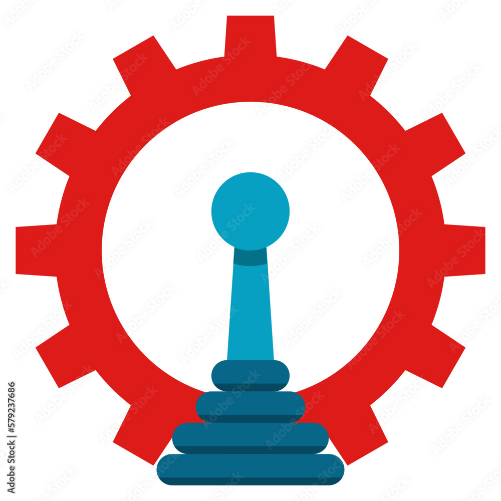 Simple control flat icon, control and drive related concept on the white background Simple control flat icon, control and drive related concept on the white background