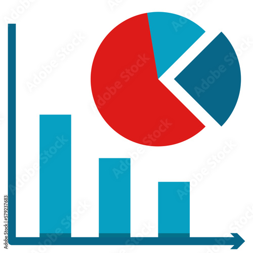 Free Download Simple growth chart flat icon, business and marketing related concept on the white background - GFXLoad
