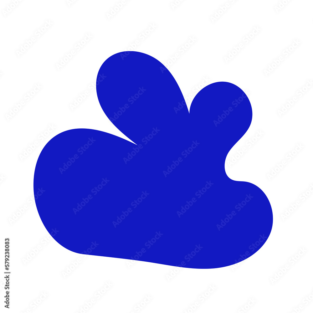 Blue Abstract Shapes Decor Blue Abstract Shapes Decor