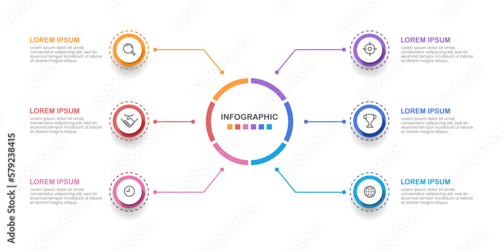 Business Infographic data visualization. Diagram, Options, Parts, Steps. Business template for presentation. Vector illustration. Business Infographic data visualization. Diagram, Options, Parts, Steps. Business template for presentation. Vector illustration.
