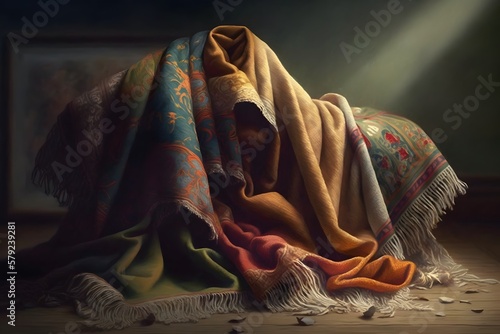 blanket created using AI Generative Technology