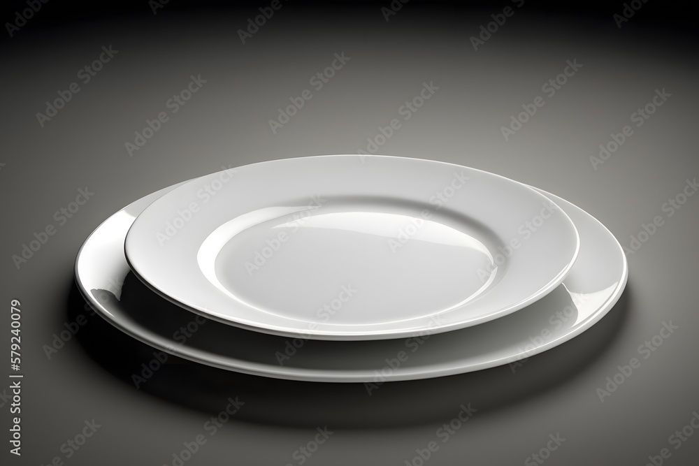 plate empty created using AI Generative Technology plate empty created using AI Generative Technology