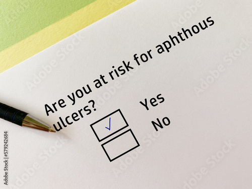 Questionnaire about dental care