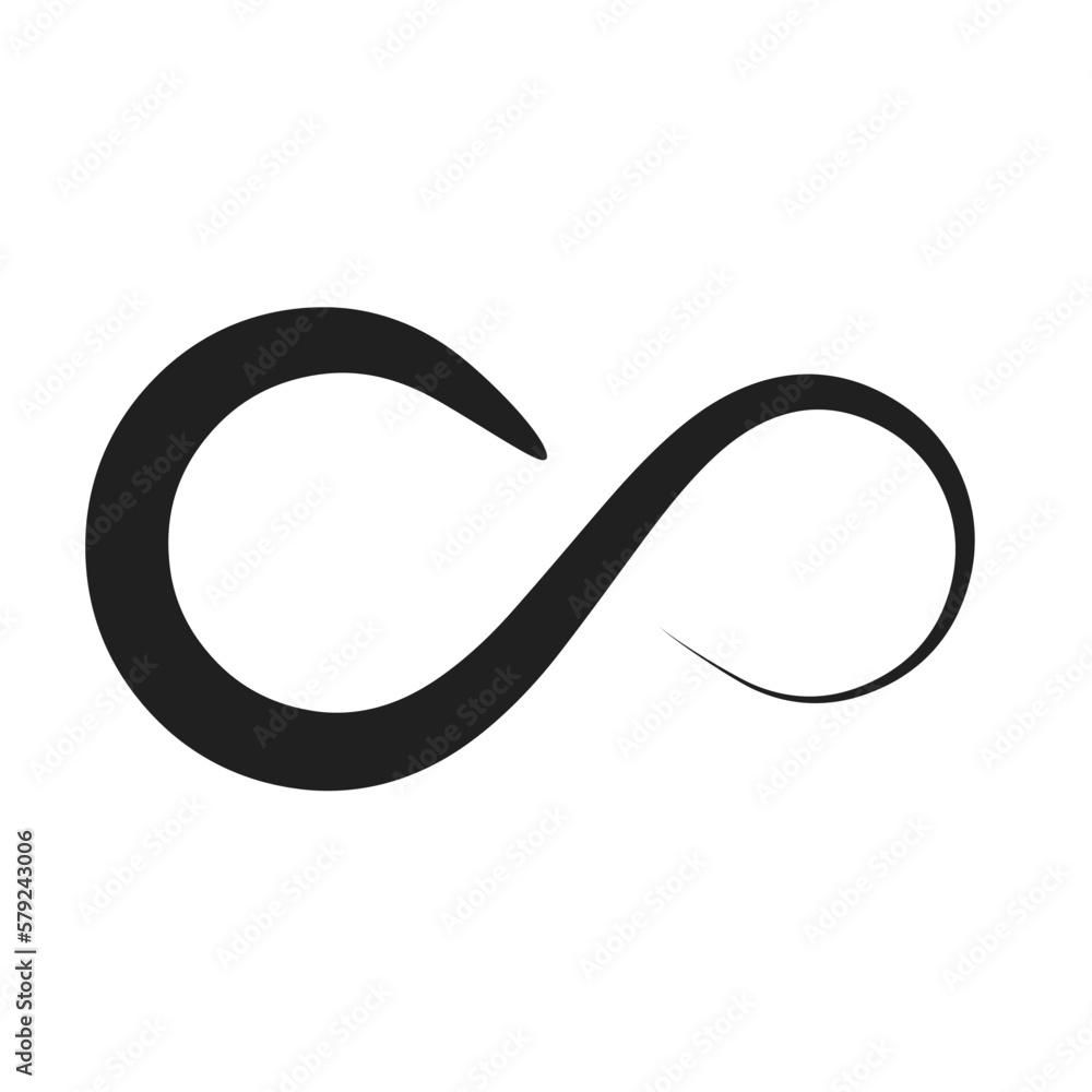 infinity artistic brush stroke vector illustration infinity artistic brush stroke vector illustration
