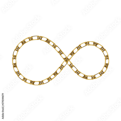 golden chain bracelet infinity 