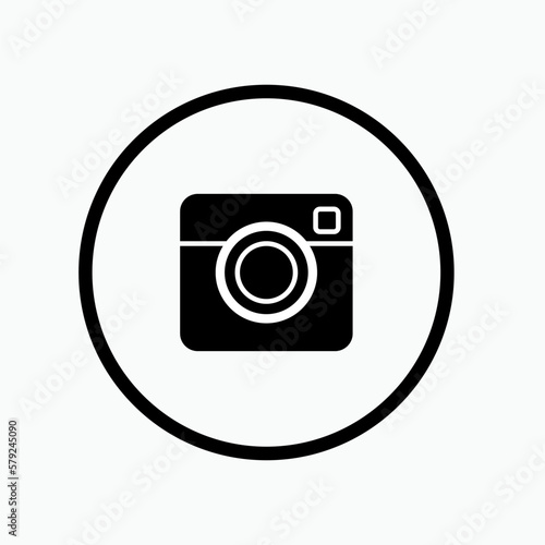 Camera Icon - Vector, Sign and Symbol for Design, Presentation, Website or Apps Elements.    photo