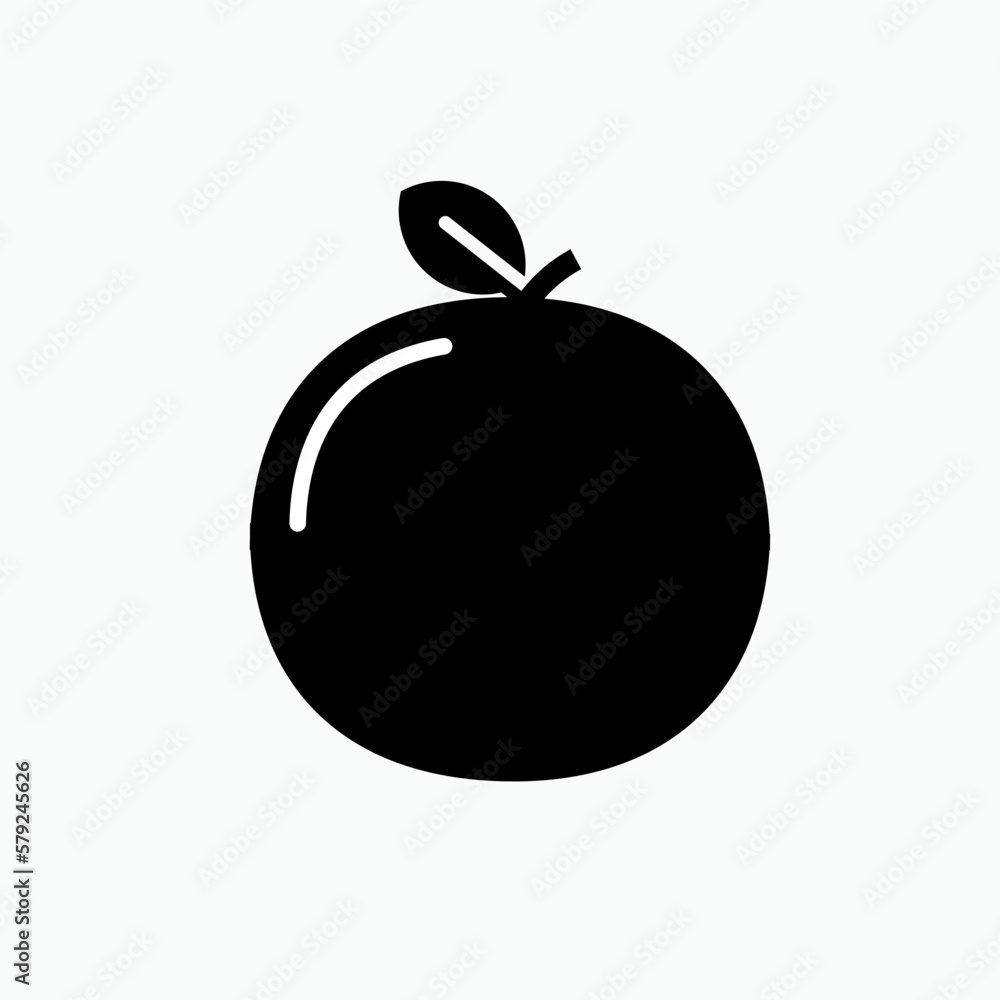 Orange Fruit Icon. Fresh Natural Product Symbol - Vector. Orange Fruit Icon. Fresh Natural Product Symbol - Vector.