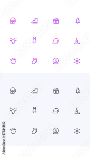 Christmas Icons Full set