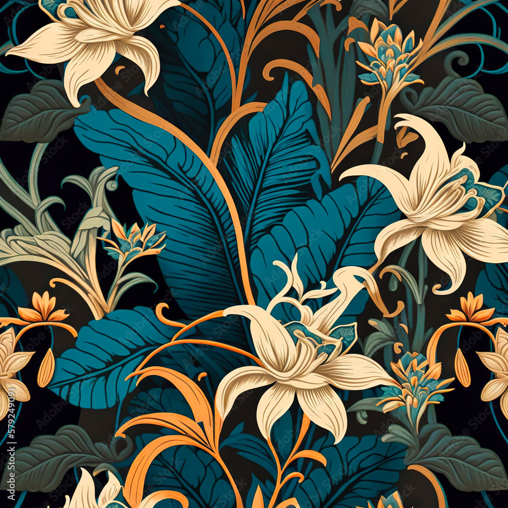 custom made wallpaper toronto digitalBeautiful colorful leaves. Abstract background or wallpaper. Printable artwork. Generative AI.