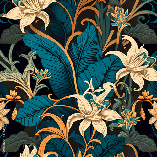 Wallpaper Mural Beautiful colorful leaves. Abstract background or wallpaper. Printable artwork. Generative AI. Torontodigital.ca