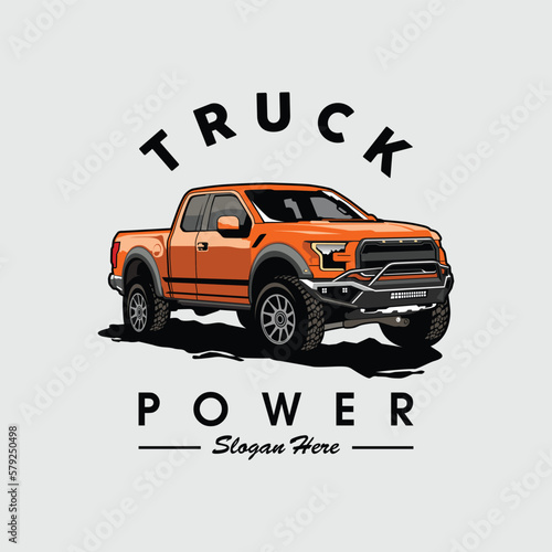 truck vector american truck 4wd vector truck pick up truk illustration of a car 
