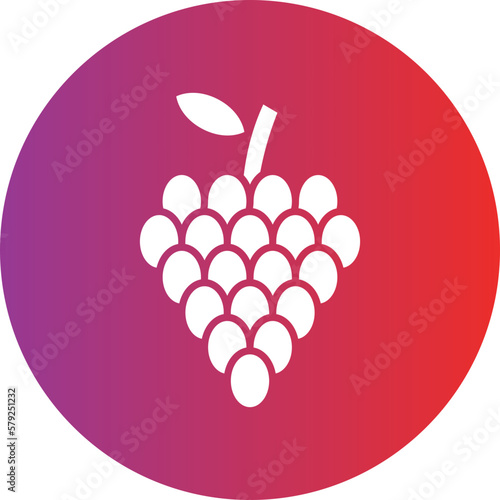 Vector Design Grapes Icon Style