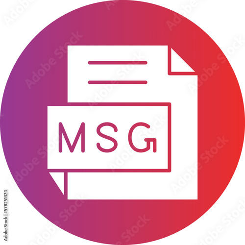 Vector Design MSG Icon Style