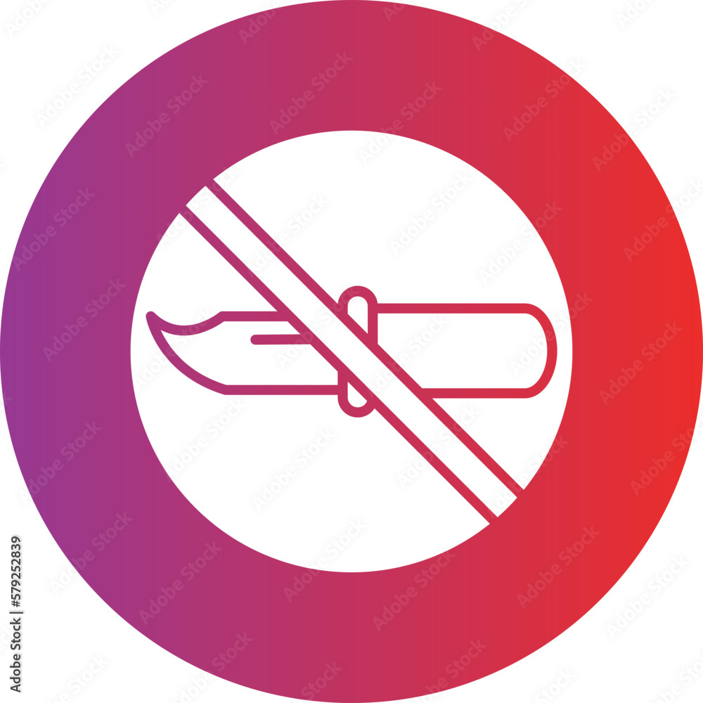 Vector Design No Weapons Icon Style Vector Design No Weapons Icon Style