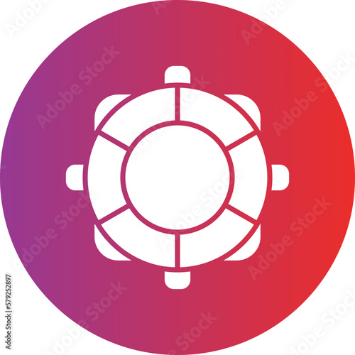 Vector Design Lifebuoy Icon Style
