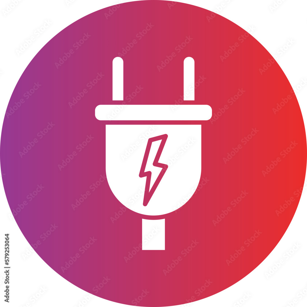 Vector Design Power Plug Icon Style Vector Design Power Plug Icon Style