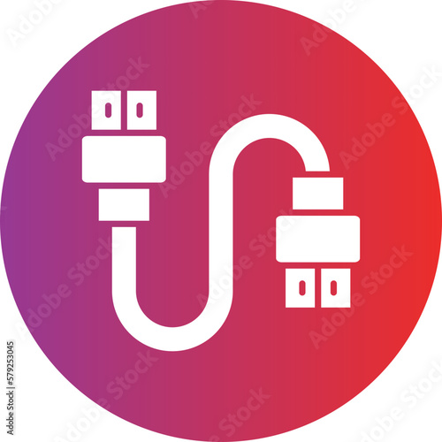 Vector Design Hdmi Cable Icon Style