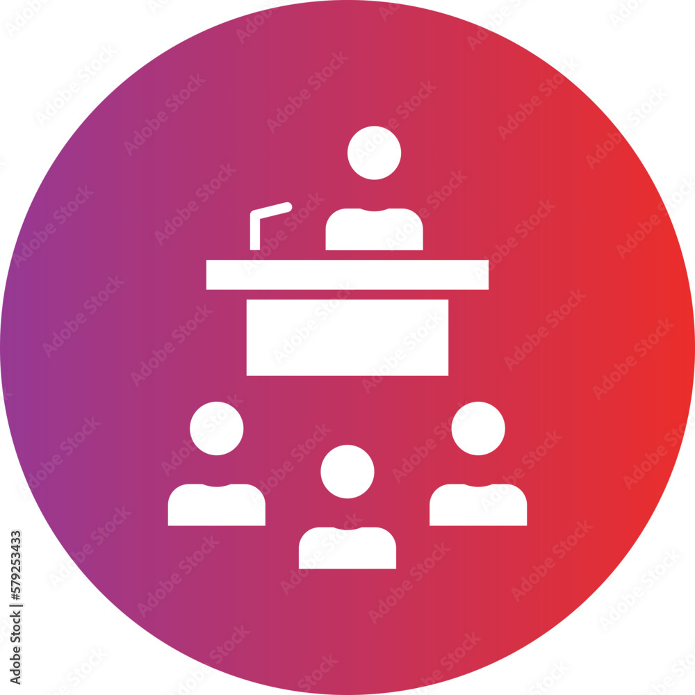 Vector Design Press Conference Icon Style Vector Design Press Conference Icon Style
