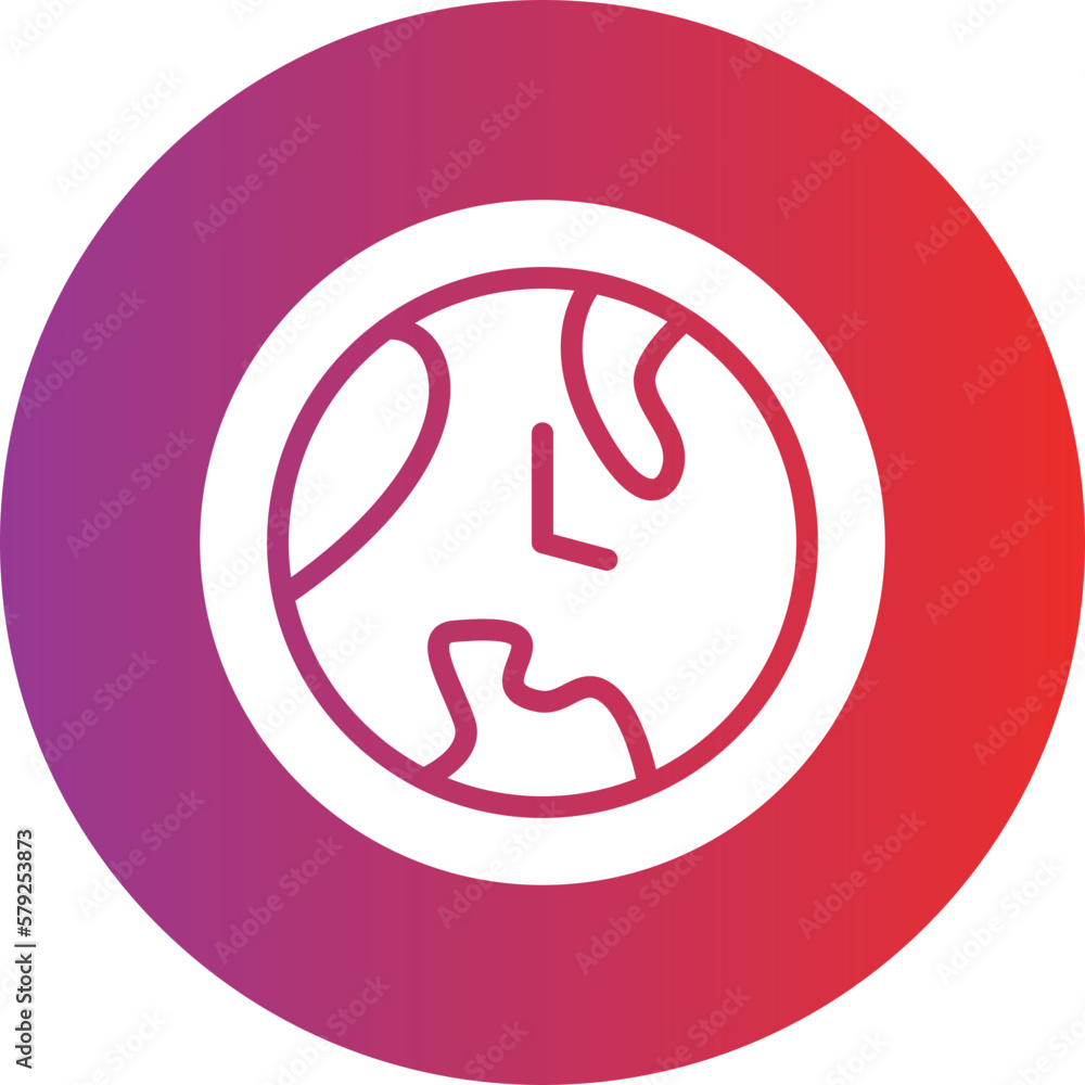 Vector Design Earth Hour Icon Style Vector Design Earth Hour Icon Style