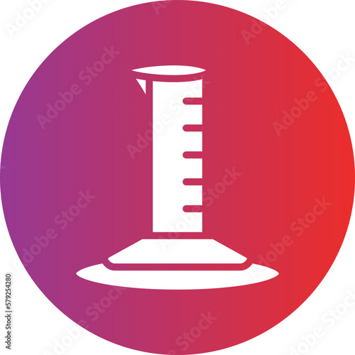 Vector Design Graduated Cylinder Icon Style