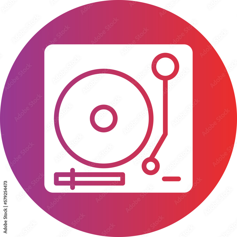 Vector Design Turntable Icon Style Vector Design Turntable Icon Style