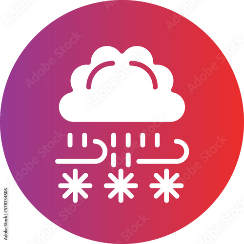 Vector Design Blizzard Icon Style