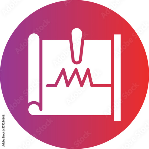 Vector Design Seismograph Icon Style