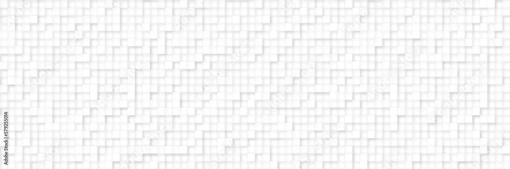 3d seamless cubes pattern. White ceramic tile background. Abstract square mosaic. 3d seamless cubes pattern. White ceramic tile background. Abstract square mosaic.