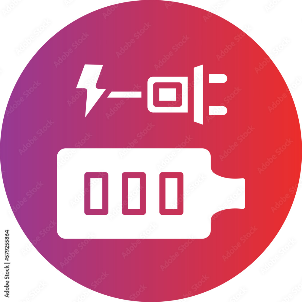 Vector Design Charging Battery Icon Style Vector Design Charging Battery Icon Style
